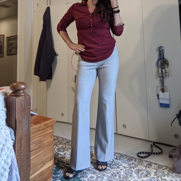 Express grey bootcut slacks - Picture 1 of 6